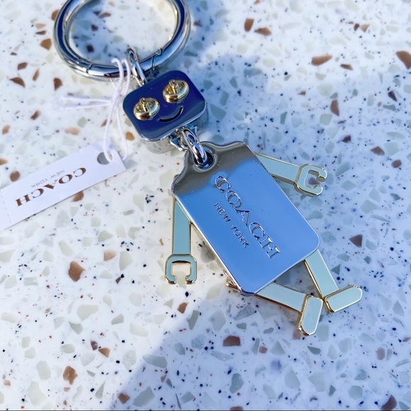 NWT Coach Limited Edition Logo Robot Key Fob - Picture 4 of 4